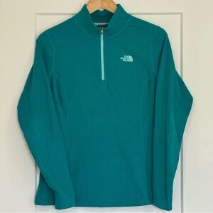The North Face Women’s Glacier 1/4 Zip Fleece – Teal - Large